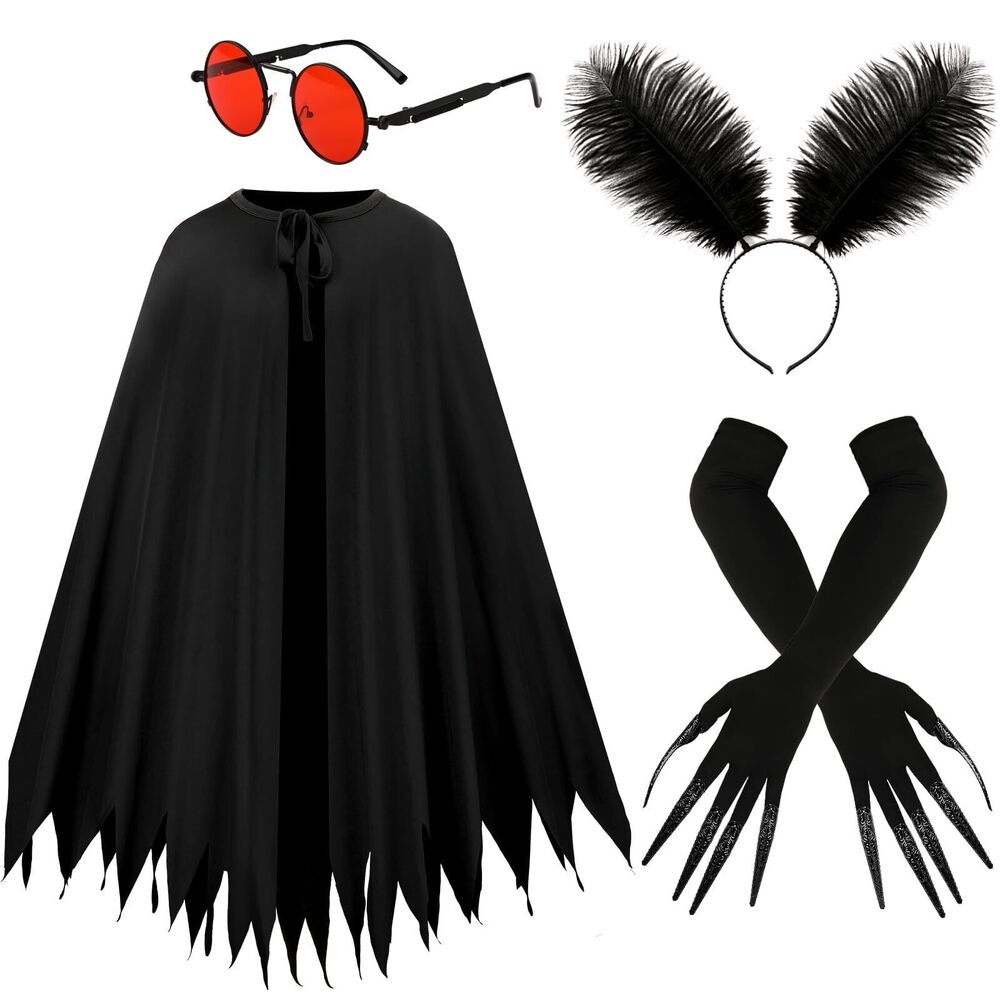 2416 4 Pcs Mothman Costume Accessoriess, Halloween Mothman